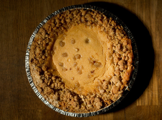 Brown Butter Maple Peach Crumble